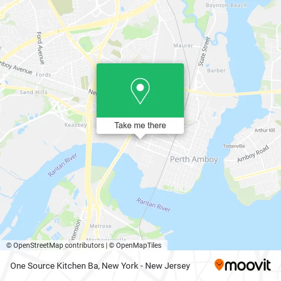 One Source Kitchen Ba map