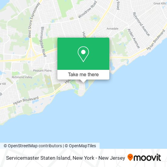 Mapa de Servicemaster Staten Island