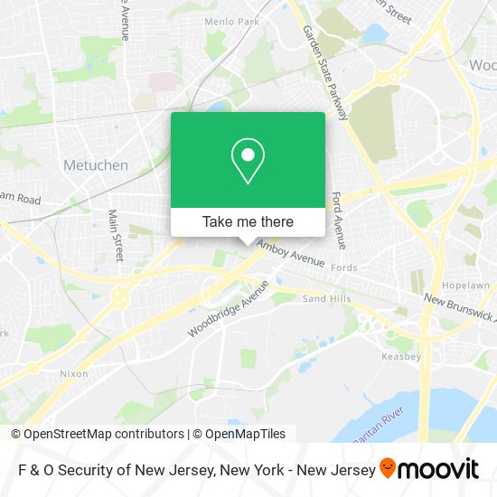 Mapa de F & O Security of New Jersey