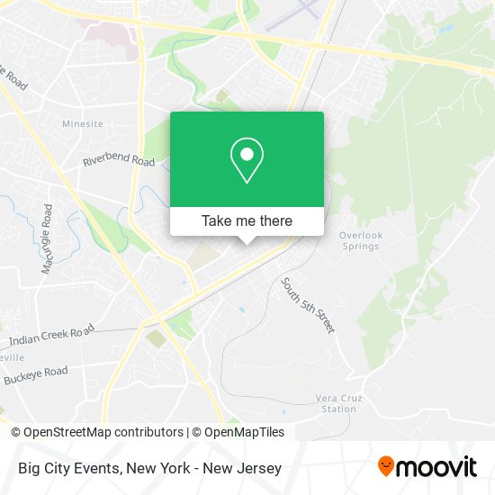 Big City Events map