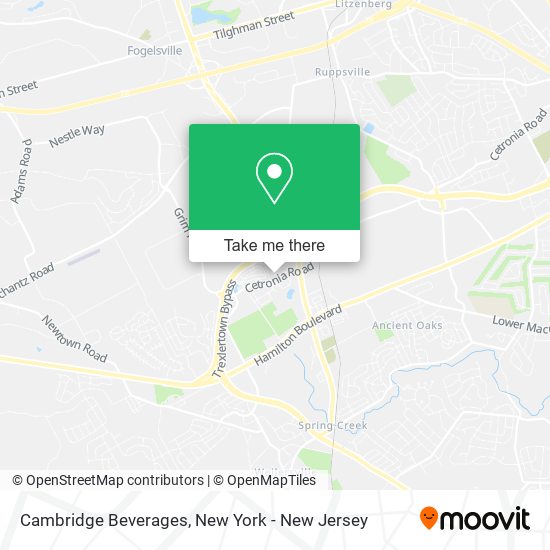 Cambridge Beverages map