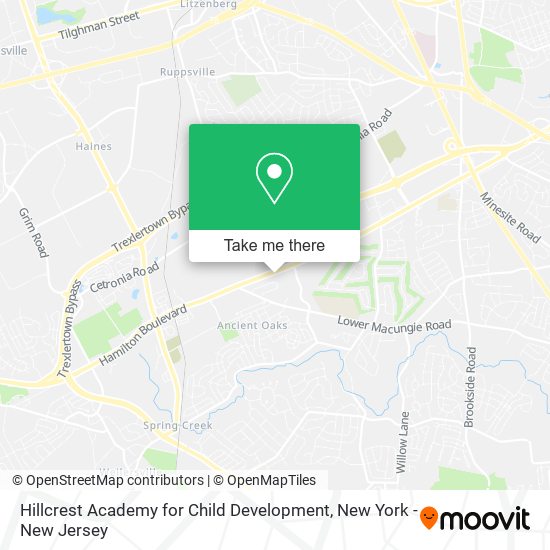 Mapa de Hillcrest Academy for Child Development