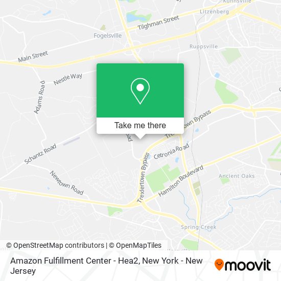 Amazon Fulfillment Center - Hea2 map