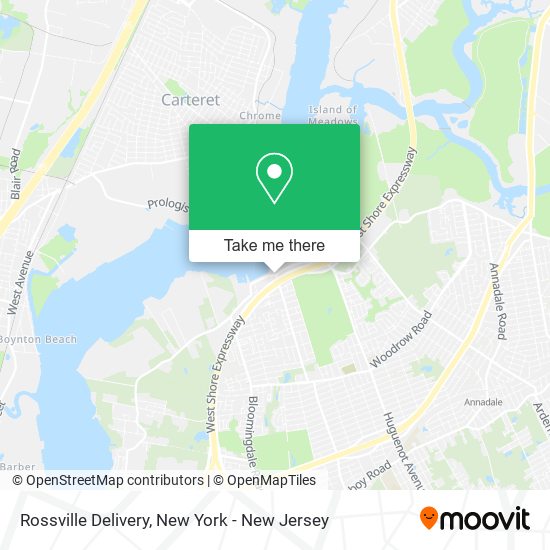 Mapa de Rossville Delivery
