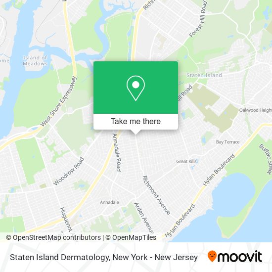 Mapa de Staten Island Dermatology