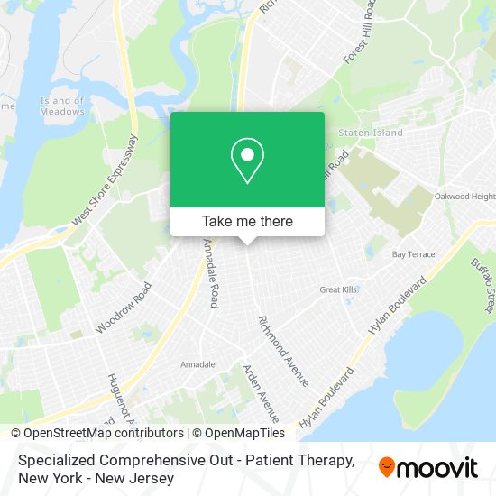 Specialized Comprehensive Out - Patient Therapy map