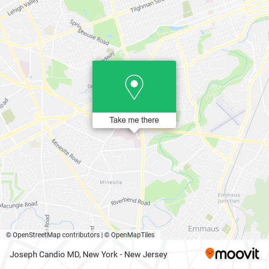 Joseph Candio MD map