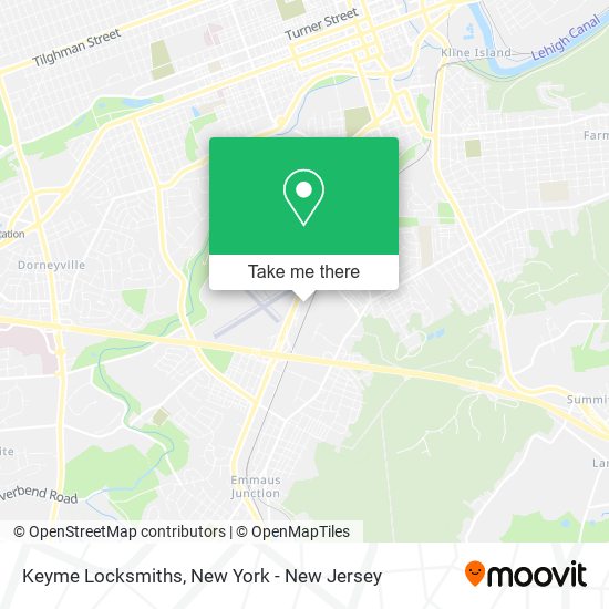 Keyme Locksmiths map