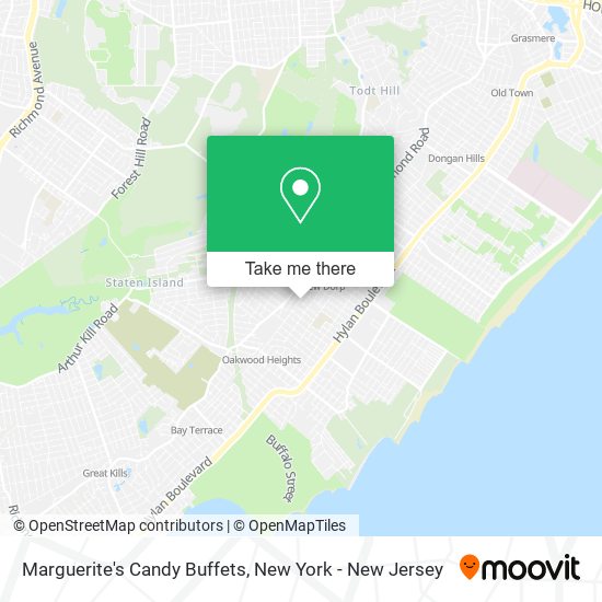 Marguerite's Candy Buffets map