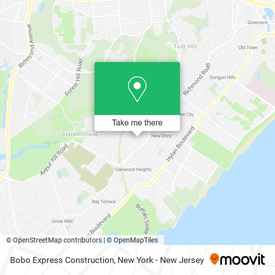 Bobo Express Construction map