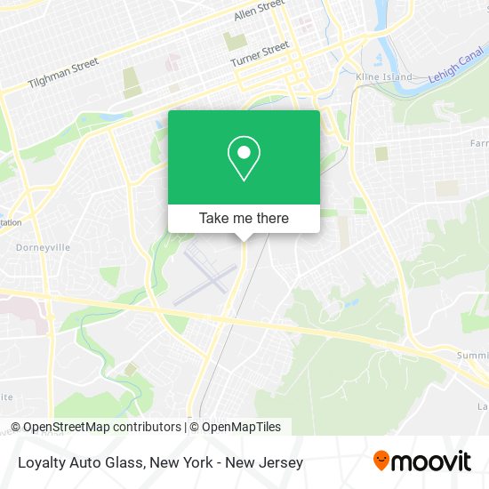 Mapa de Loyalty Auto Glass