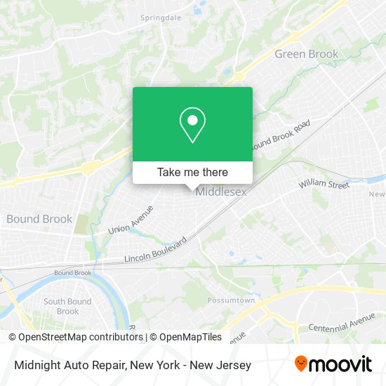 Midnight Auto Repair map