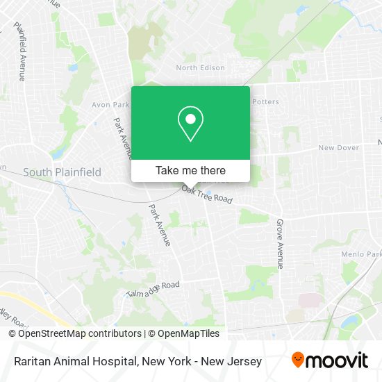 Mapa de Raritan Animal Hospital