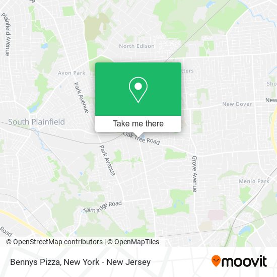 Bennys Pizza map