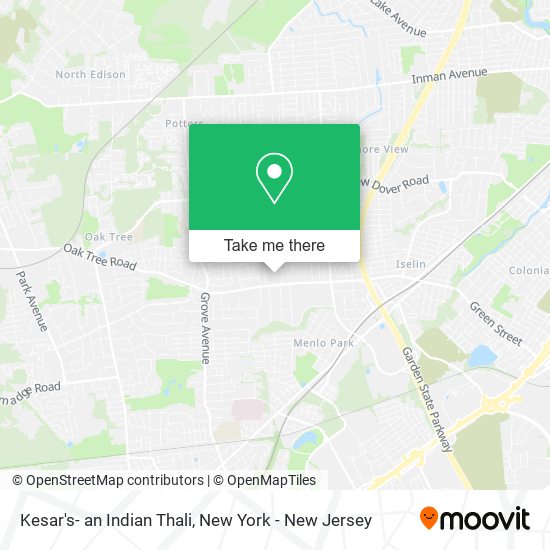 Kesar's- an Indian Thali map