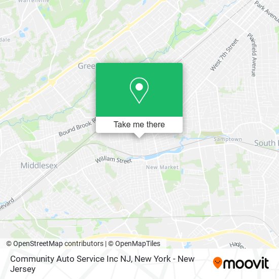 Community Auto Service Inc NJ map