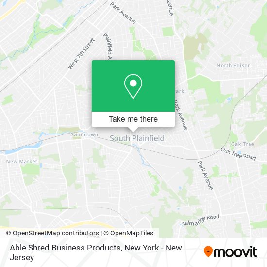 Able Shred Business Products map