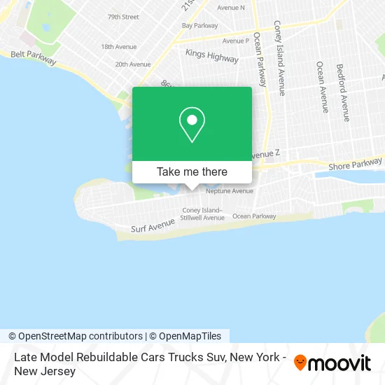 Late Model Rebuildable Cars Trucks Suv map