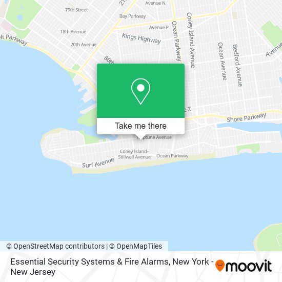 Essential Security Systems & Fire Alarms map