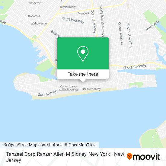 Tanzeel Corp Ranzer Allen M Sidney map