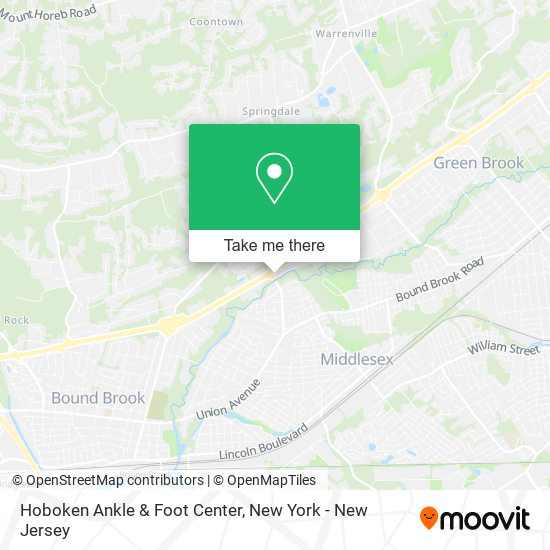 Hoboken Ankle & Foot Center map