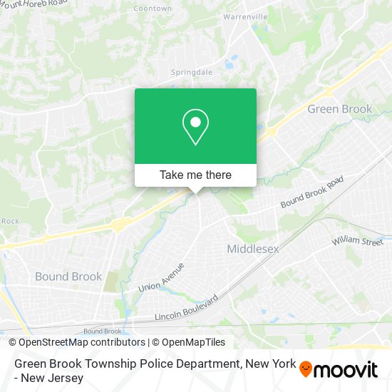 Green Brook Township Police Department map