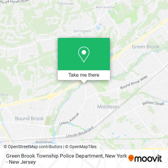 Mapa de Green Brook Township Police Department