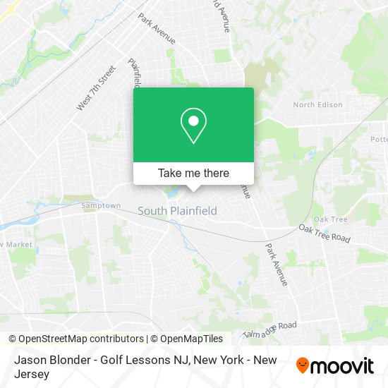 Jason Blonder - Golf Lessons NJ map