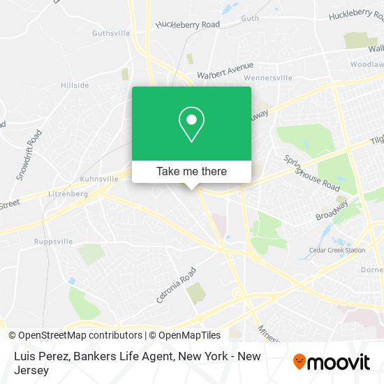 Luis Perez, Bankers Life Agent map