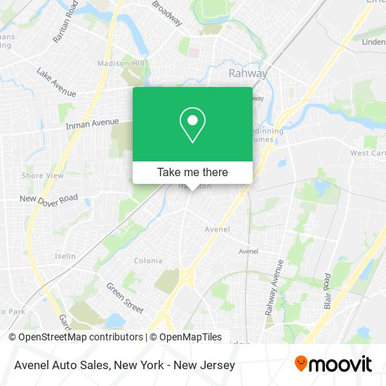 Avenel Auto Sales map