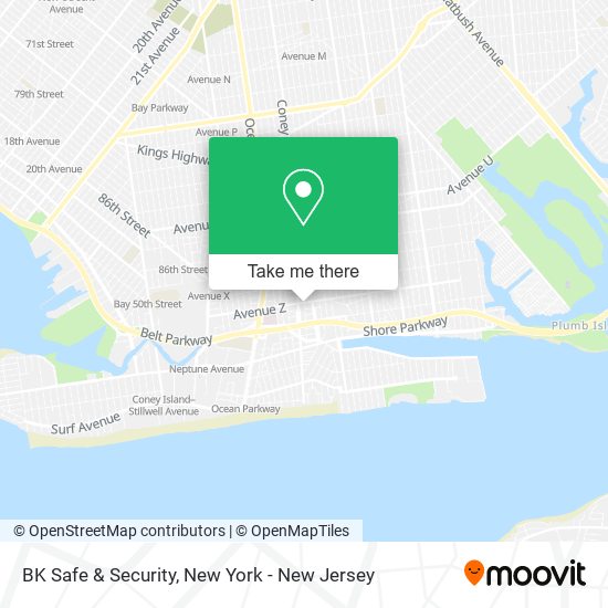 BK Safe & Security map