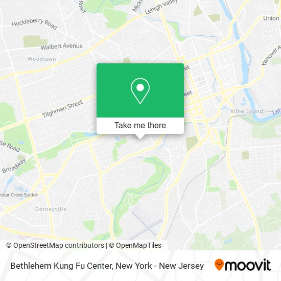 Bethlehem Kung Fu Center map