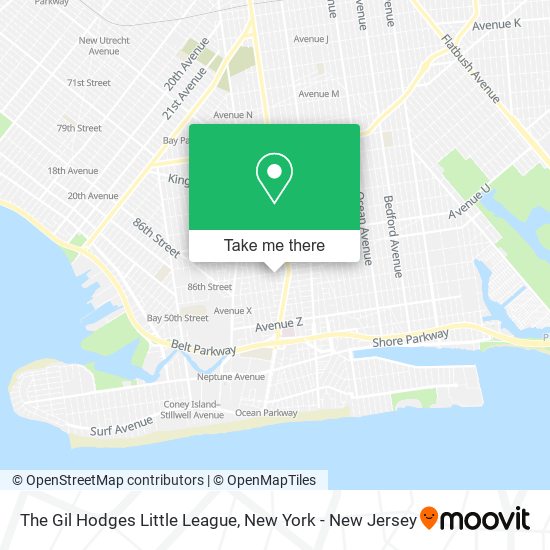 The Gil Hodges Little League map