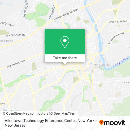 Allentown Technology Enterprise Center map