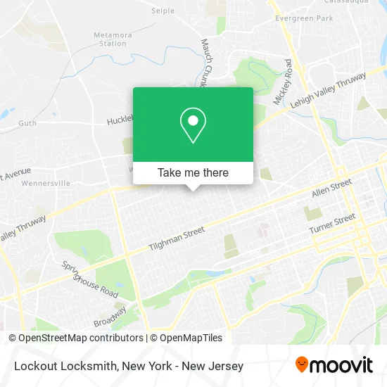 Lockout Locksmith map