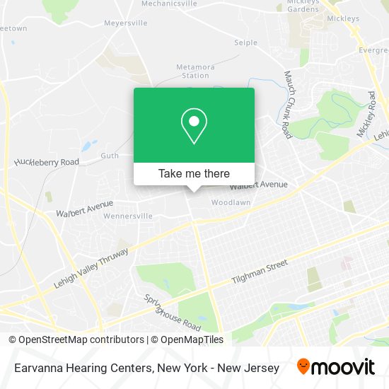 Mapa de Earvanna Hearing Centers