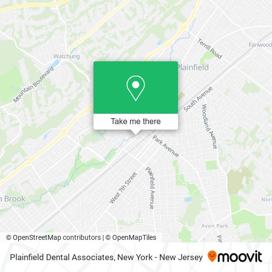 Plainfield Dental Associates map