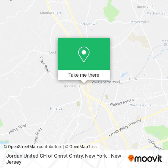 Jordan United CH of Christ Cmtry map