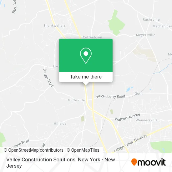 Valley Construction Solutions map