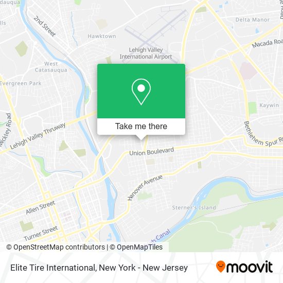 Mapa de Elite Tire International