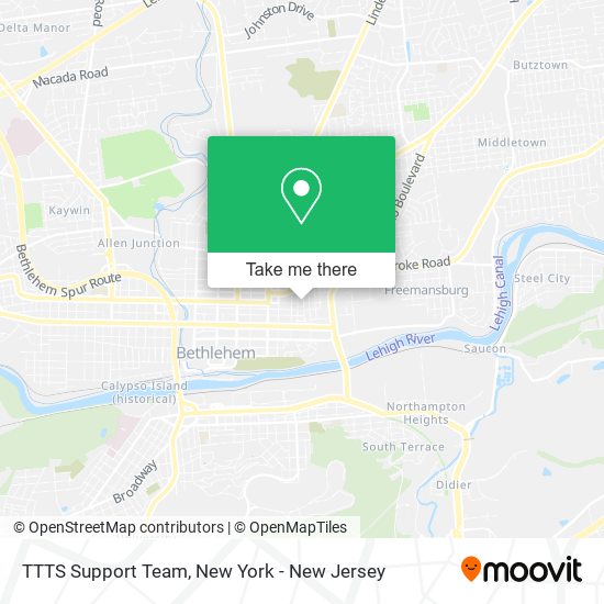 TTTS Support Team map