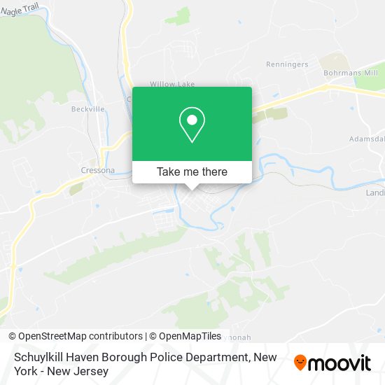 Schuylkill Haven Borough Police Department map
