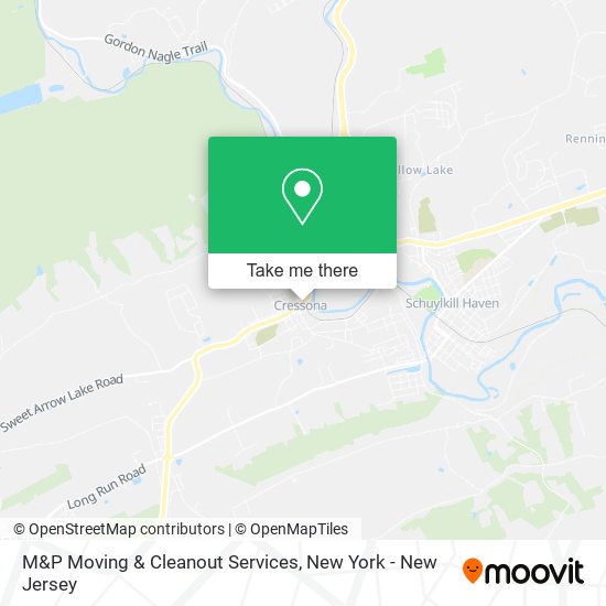 Mapa de M&P Moving & Cleanout Services