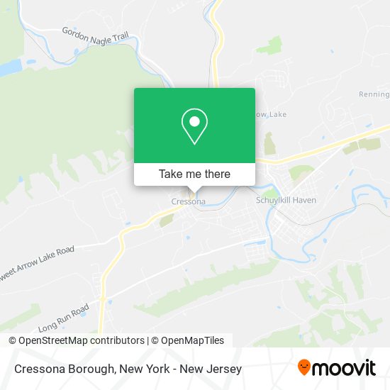 Mapa de Cressona Borough