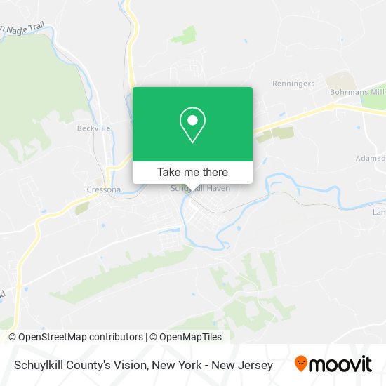 Mapa de Schuylkill County's Vision