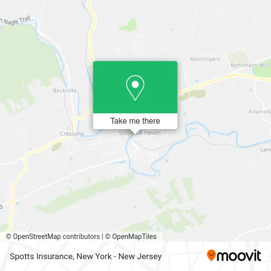 Spotts Insurance map