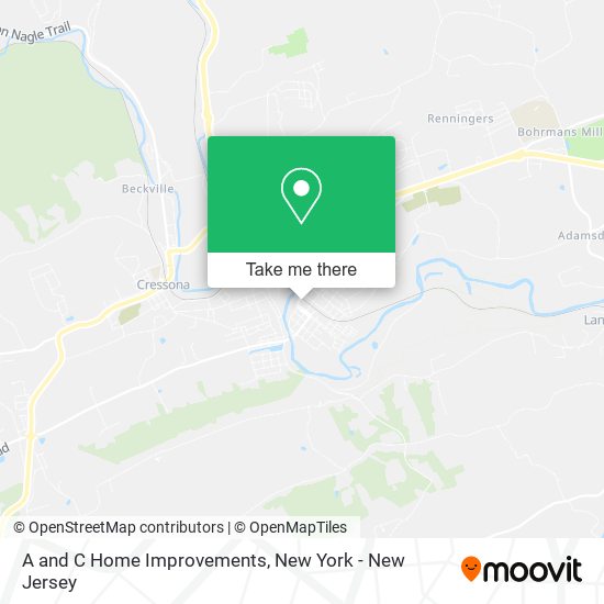 A and C Home Improvements map