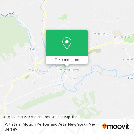 Artists in Motion Performing Arts map