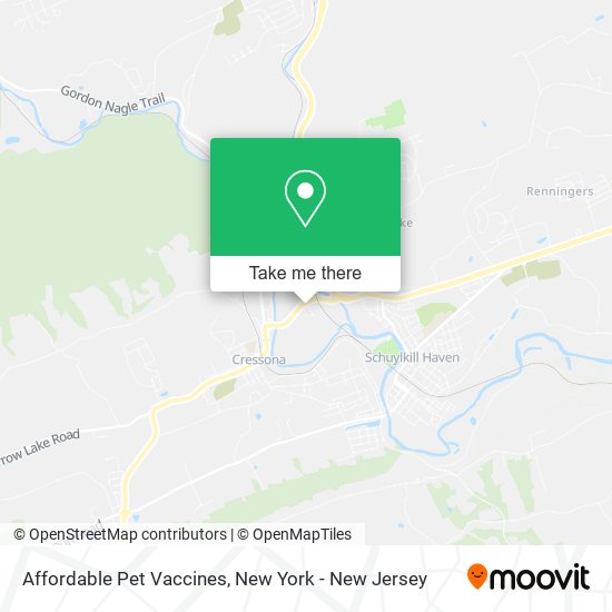 Affordable Pet Vaccines map