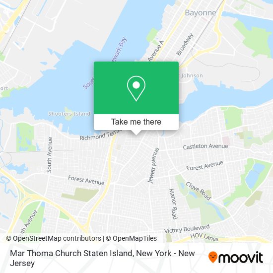 Mapa de Mar Thoma Church Staten Island